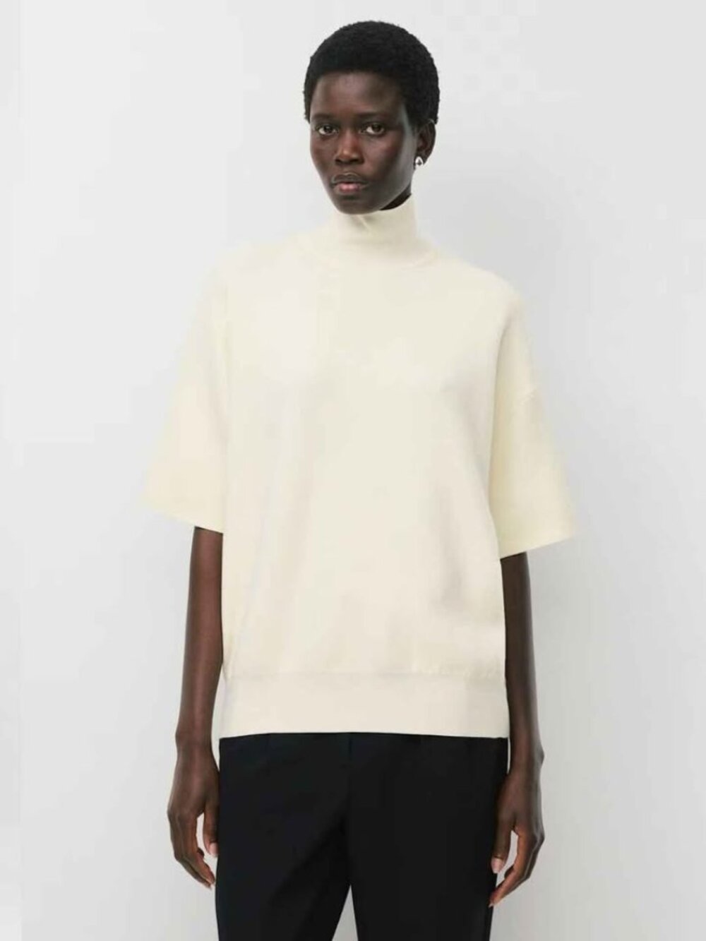 NWT Aritzia Babaton wonder yarn oversize short sleeve sweater